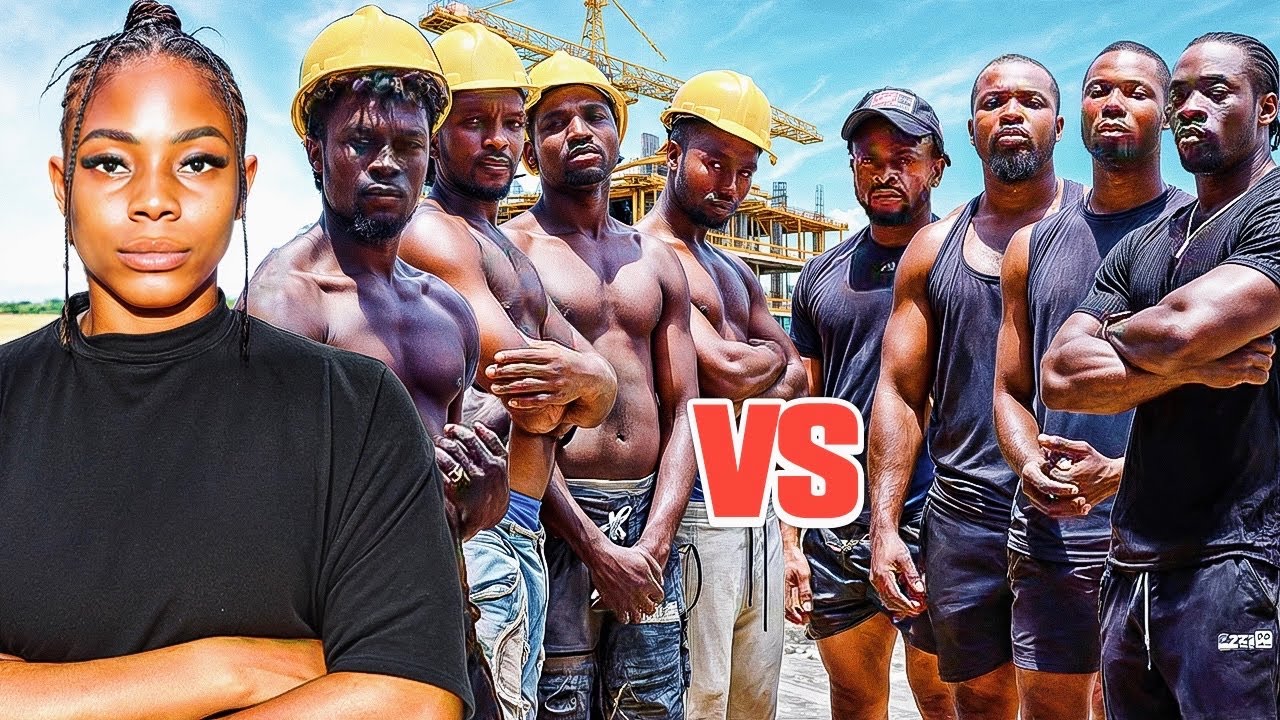 CONSTRUCTION WORKERS VS BODYBUILDERS (who is stronger) 