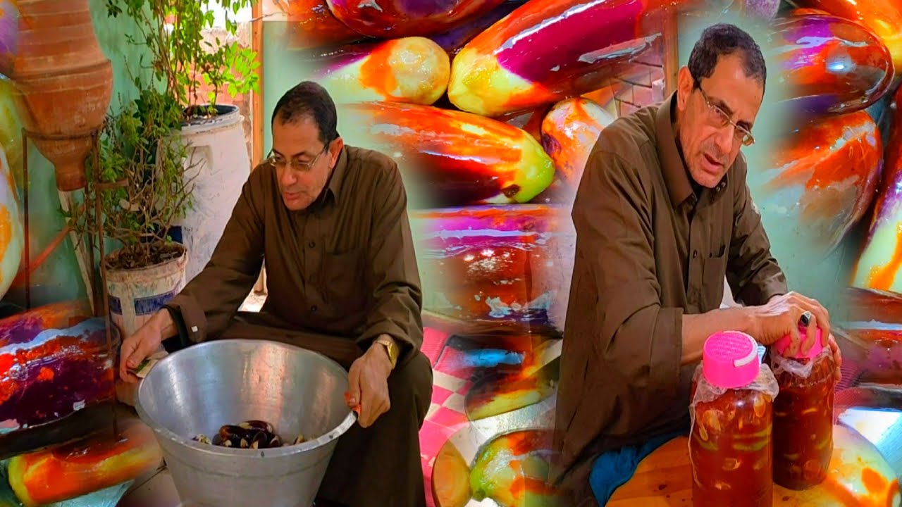 طريقة مبهرة لتخليل الباتنجان المخلل 🍆 من غير ما تسلقيه 👌 لشهر رمضان الكريم 🌜✨