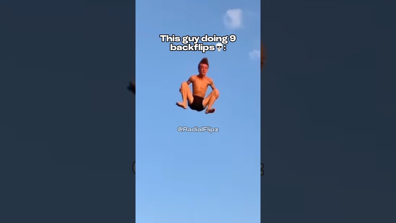 9 BACKFLIPS ON A TRAMPOLINE😱🤯