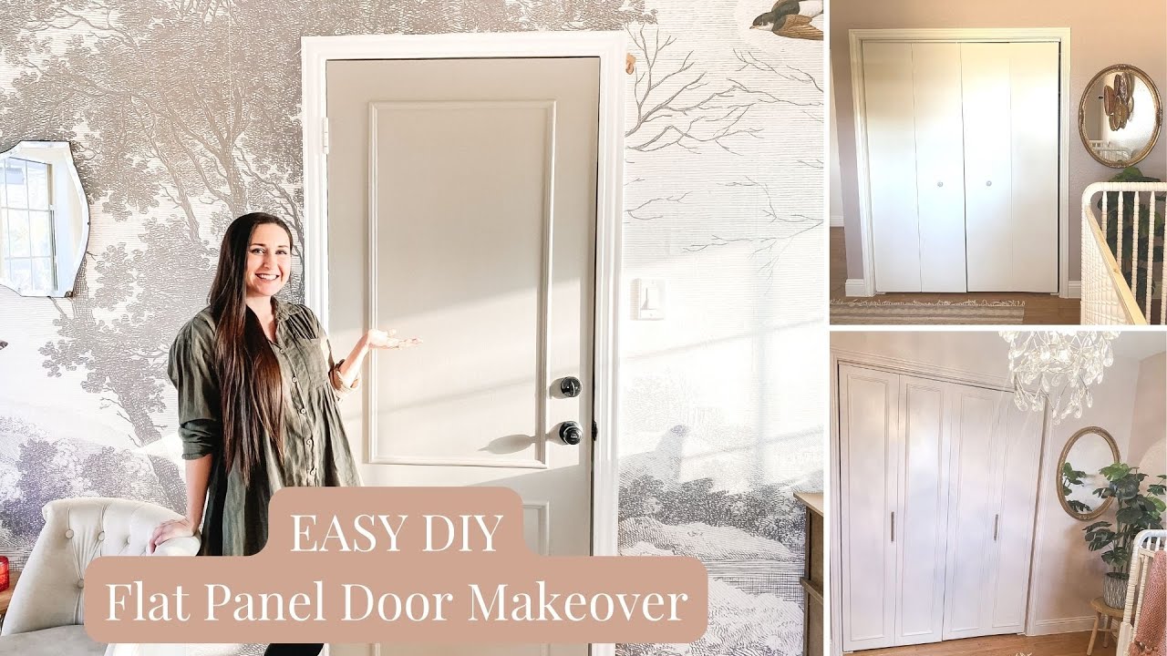 Flat Panel Door Makeover - EASY WITHOUT POWER TOOLS