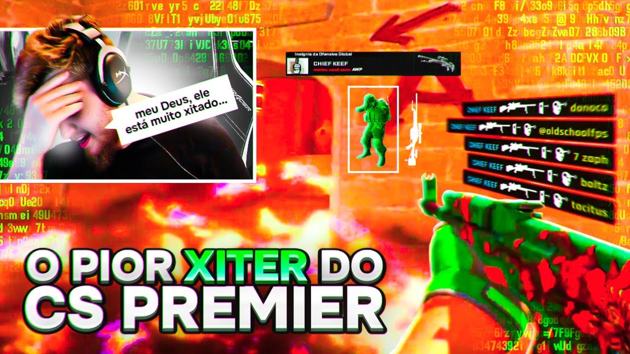 CAI CONTRA XITER INSANO NO CS2 PREMIER!🔥 (LIGOU FULL NO FINAL)