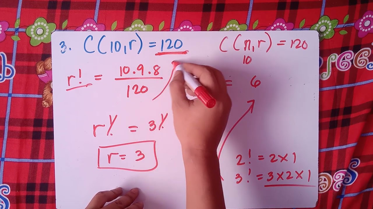 Combinations Finding r | The Easy Way | Math Grade 10 |
