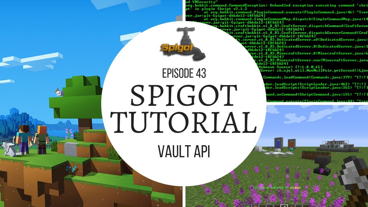Spigot Plugin Development - 43 - Vault Economy API