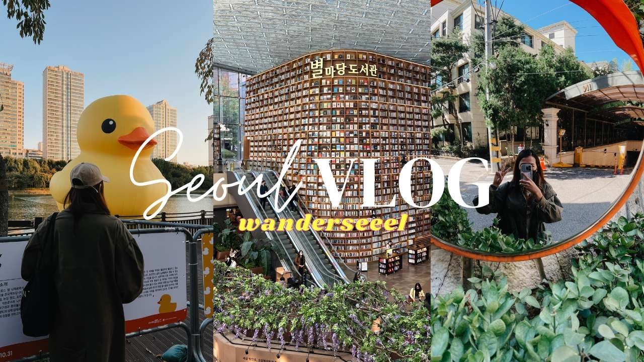 Seoul Vlog #4 - Cafe hopping in Seoul | my Seoul food vlog | Banpo Hangang Park