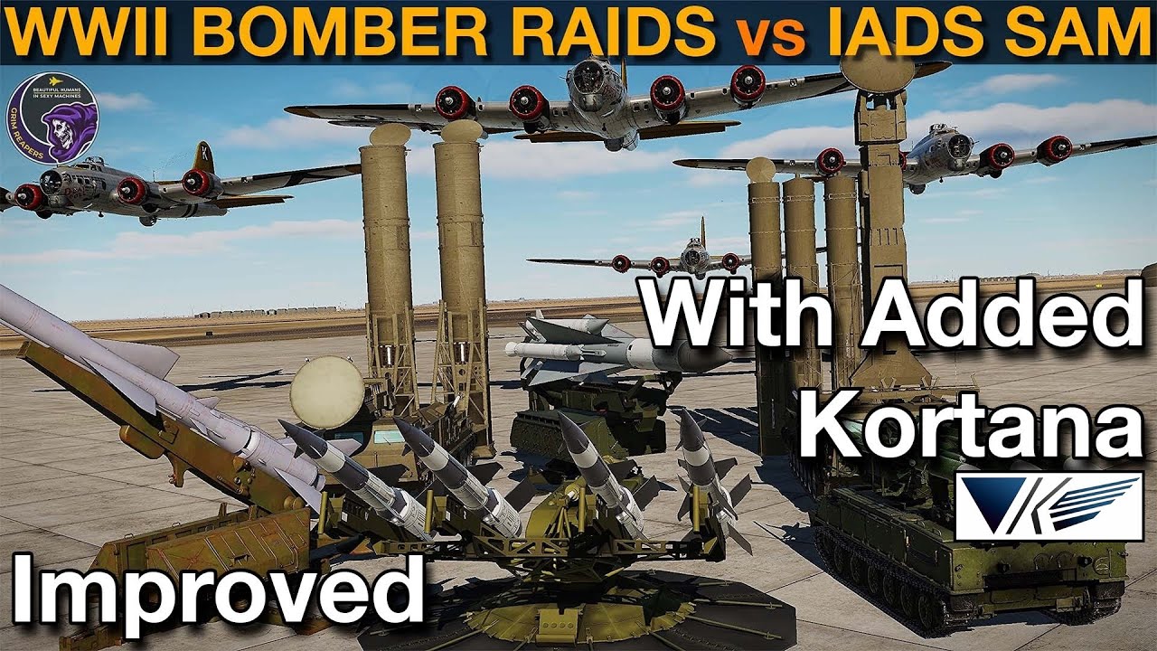 REALISTIC WWII Bomber Raids vs 1960/70s IADS SAM Network (WarGames 5b) | DCS