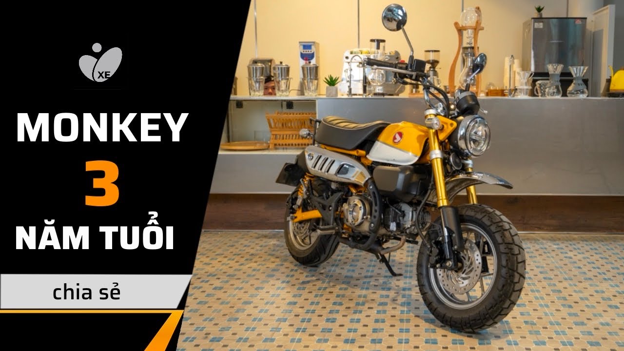 Trải nghiệm nhanh Honda Monkey 125 3 năm tuổi | Xe vẫn đẹp, đi vui vẻ trong phố