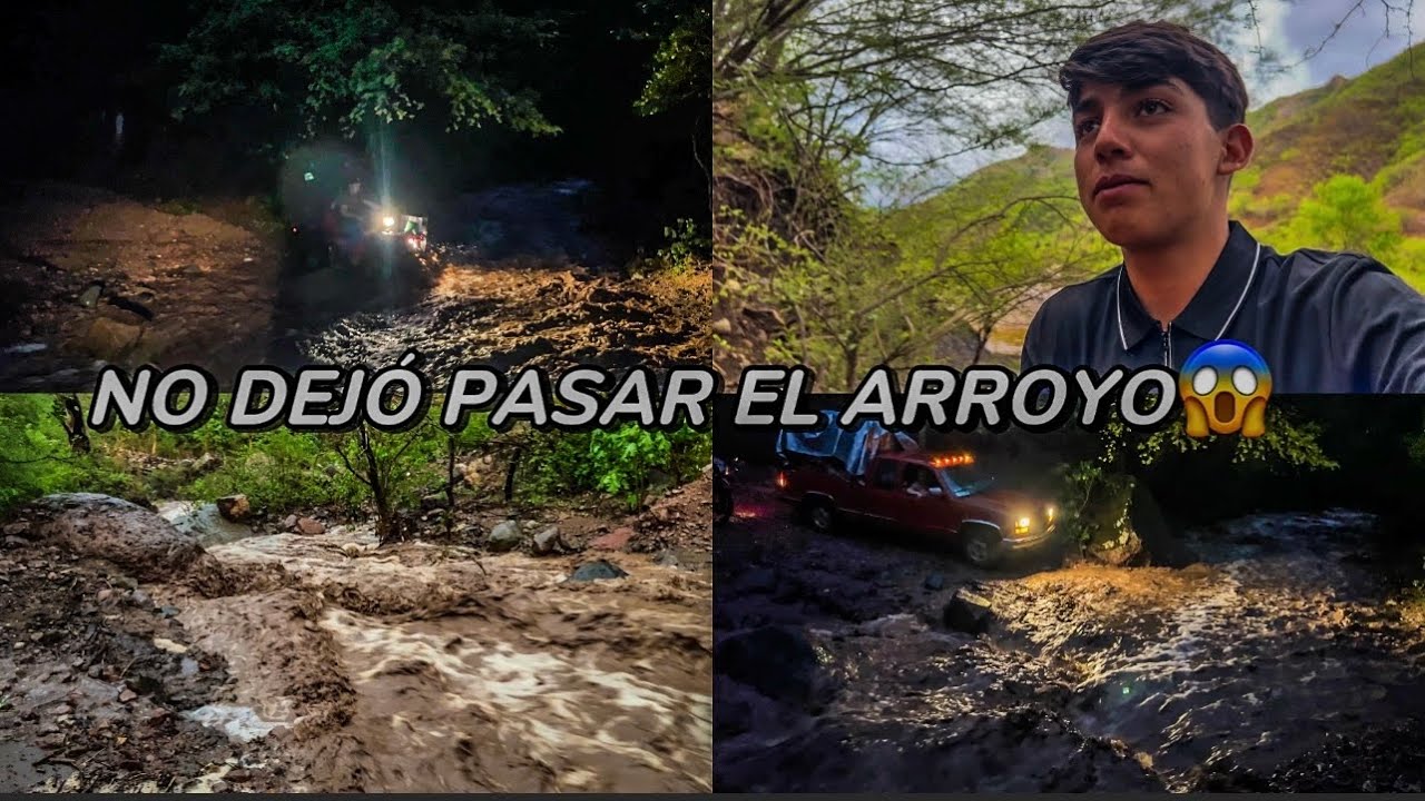 El ARROYO CRECIO COMO NUNCA NO DEJÓ PASAR😱