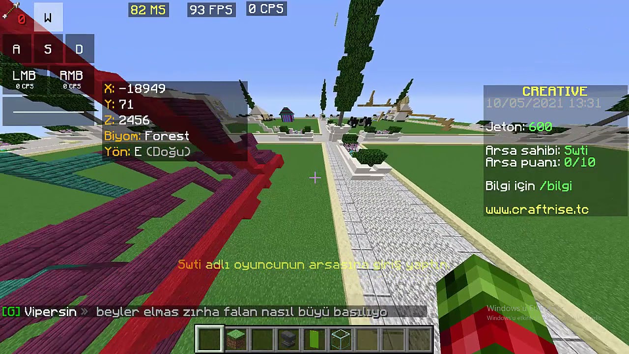 Craftrise Creative-Nasıl jeton kazanılır?(Hot Coin  vs.)