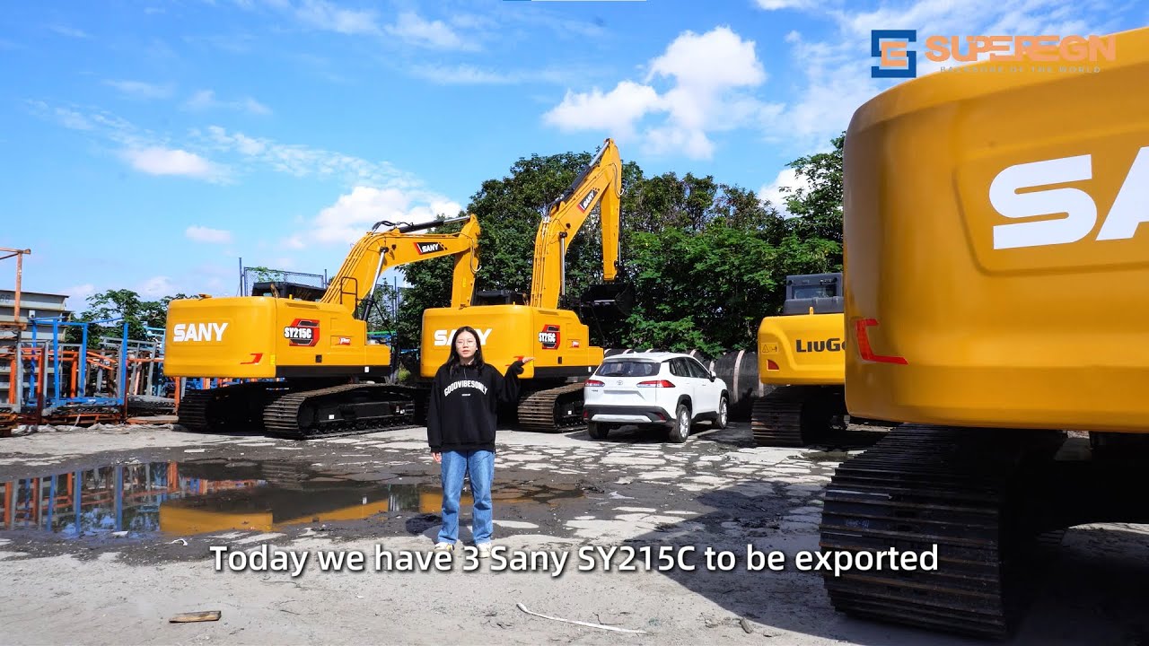 SANY SY215C Excavator: Power and Precision in Action!