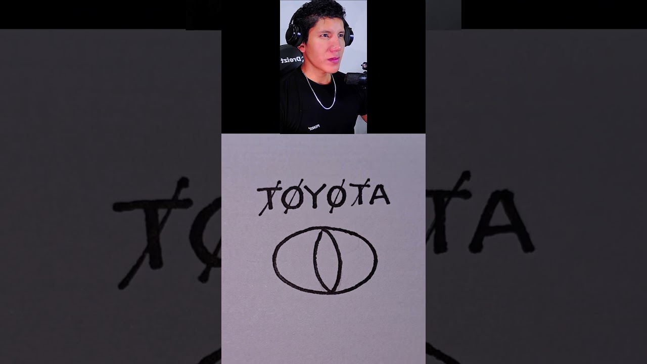 Cómo dibujar el símbolo de Toyota 😱