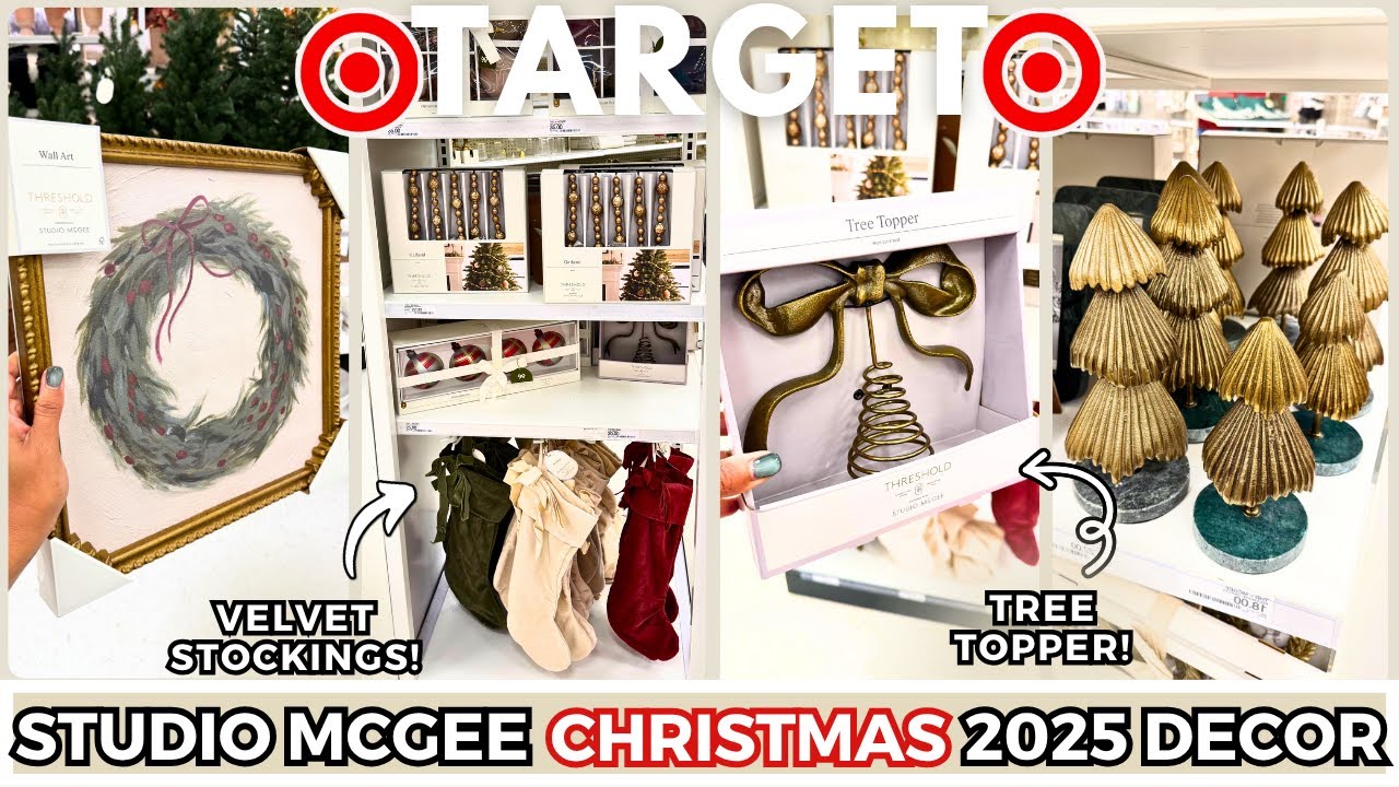 Target Studio Mcgee Christmas 2025 Collection 🎄 | Shop With Me for Christmas Home Decor Must Haves