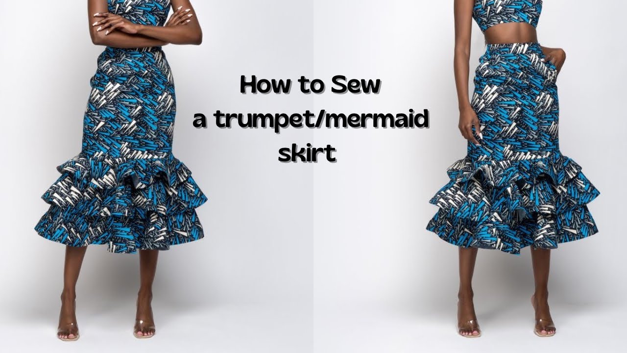 How to sew a trumpet/mermaid skirt for beginners | Sew with KIZAJ #7