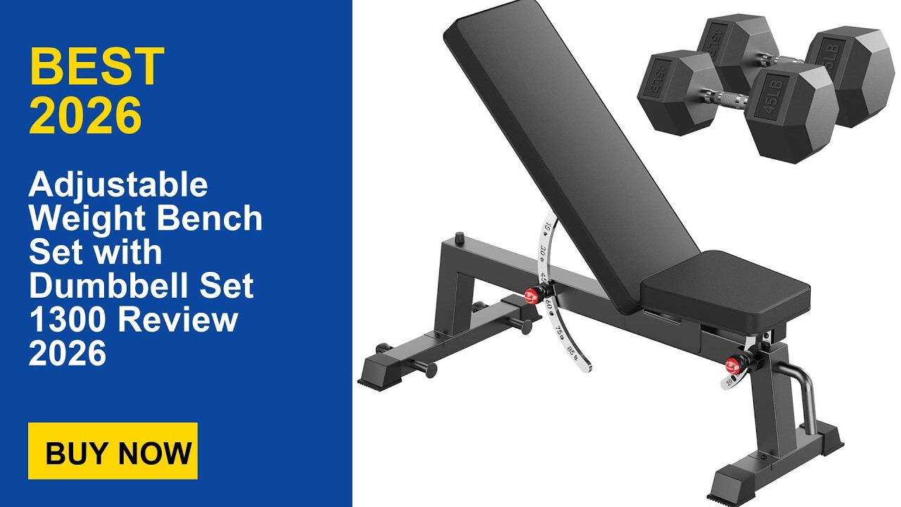 Adjustable Weight Bench Set with Dumbbell Set 1300 Review 2026