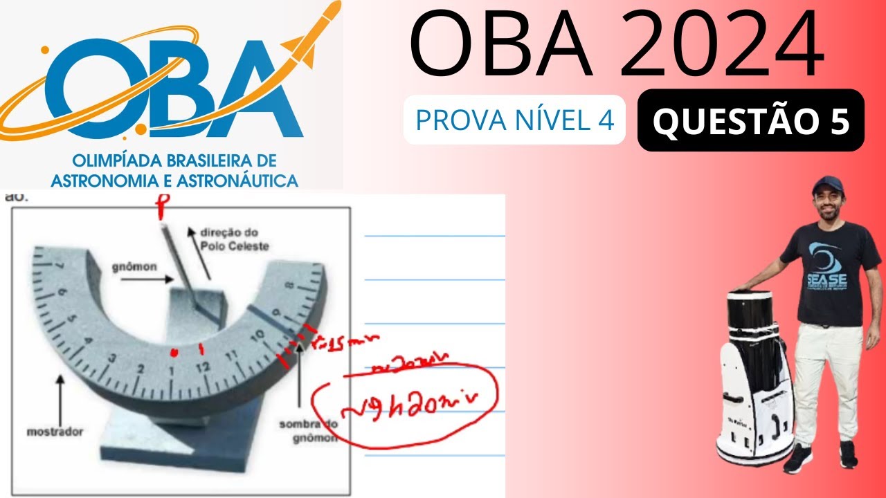 RESOLUÇÃO OBA 2024 - QUESTÃO 5 -  PROVA NÍVEL 4