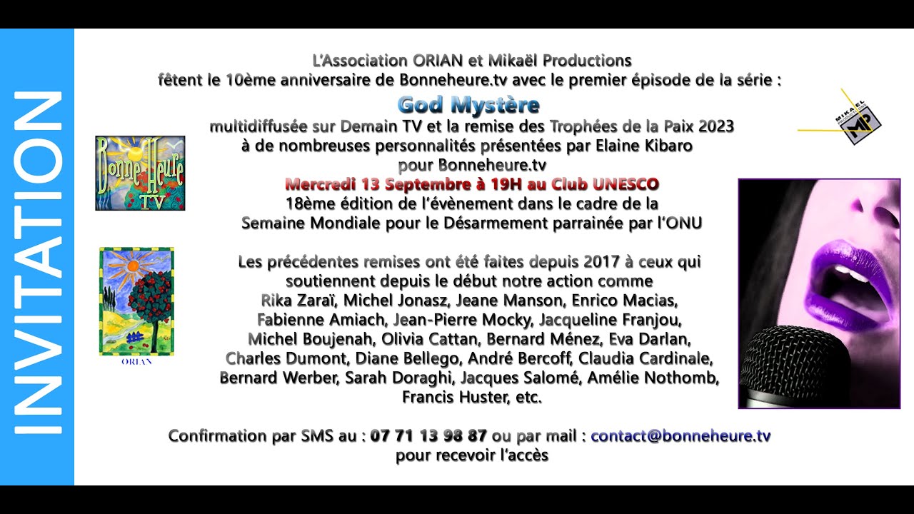 Troph&eacute;es de la Paix Bonneheure.tv 2023