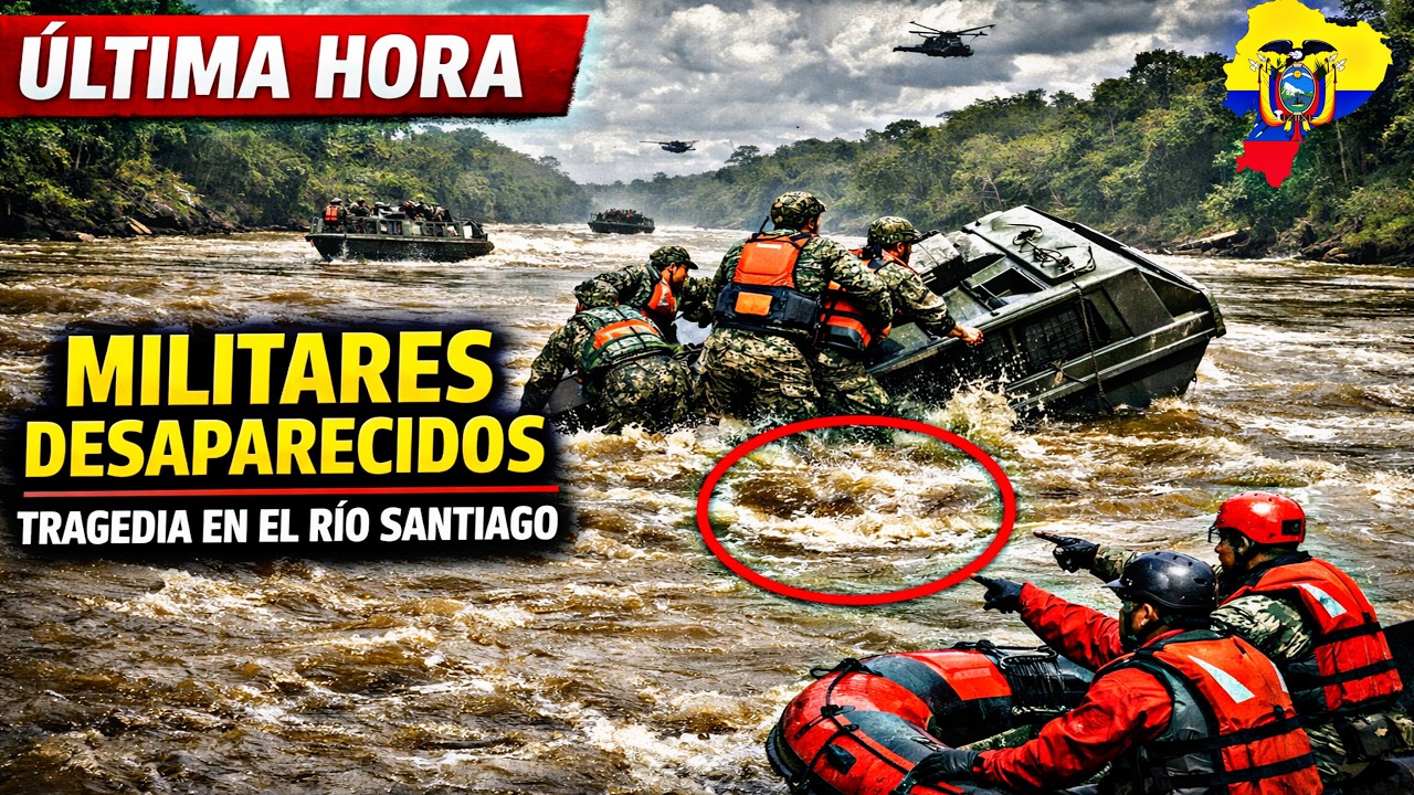 🚨ÚLTIMA HORA: Dos militares desaparecidos tras volcamiento de lancha en Morona Santiago