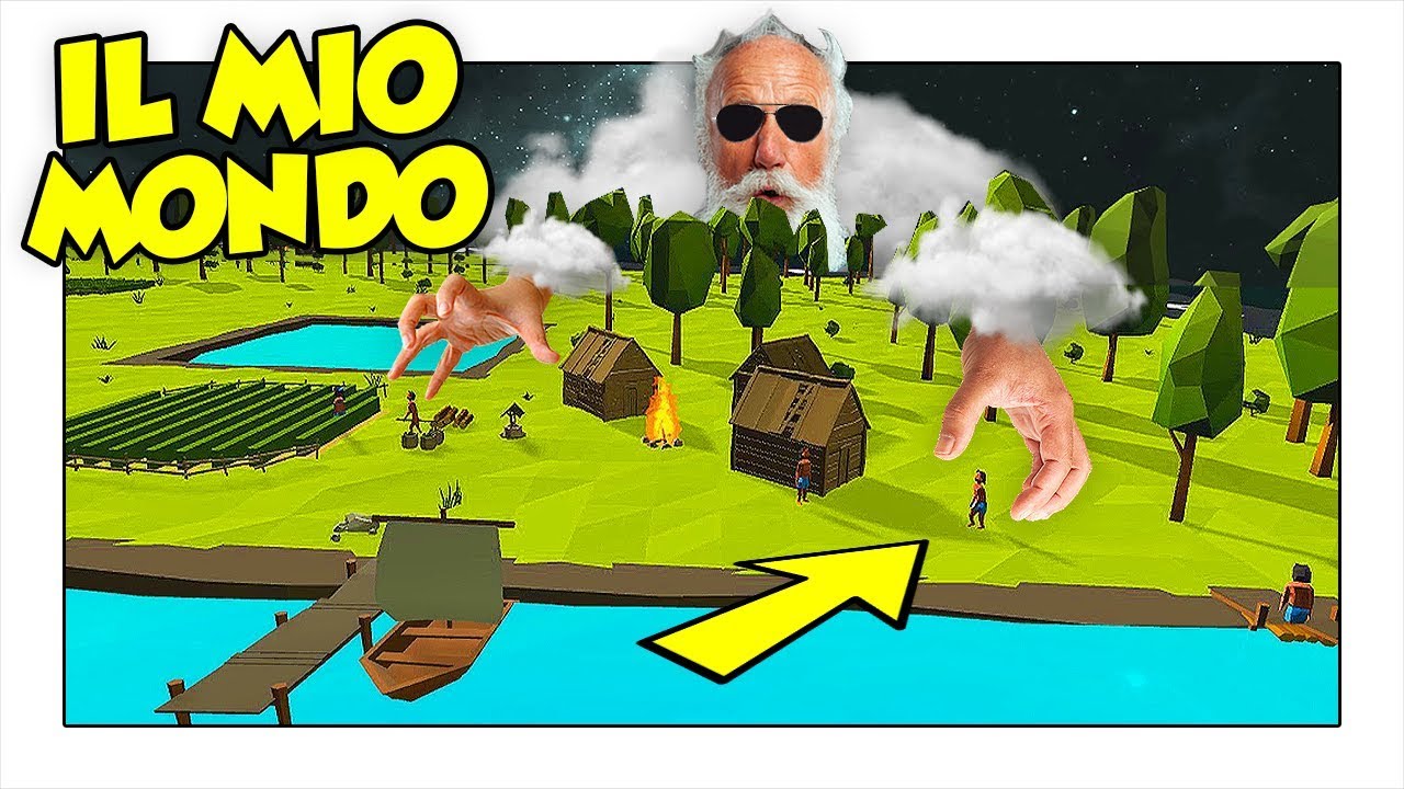 COSTRUISCO UN MONDO INTERO CON I MIEI POTERI DIVINI! - Realtà Virtuale Deisim ITA (HTC Vive)