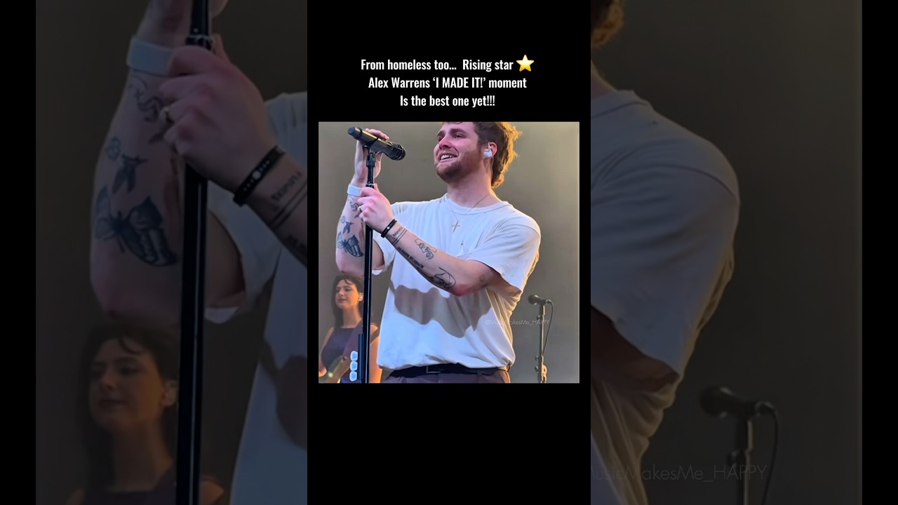 Alex warren breaks down crying &mdash;His fans help him through it 😭🥹 #music #alexwarren