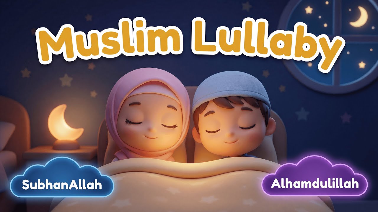 Subhanallah & Alhamdulillah Islamic Lullaby 🌙 | Peaceful Bedtime Dhikr for Kids 🧸