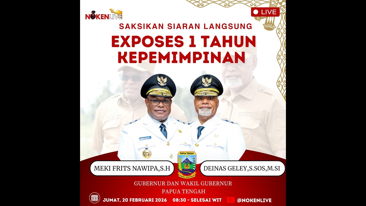 TALKSHOW : 1 TAHUN KEPEMIMPINAN GUBERNUR DAN WAKIL GUBERNUR MEKI NAWIPA DAN DEINAS GELEY