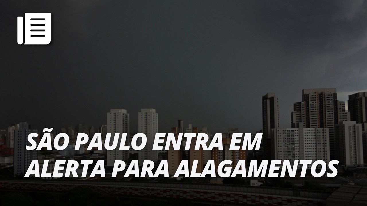 Chuva forte coloca São Paulo em estado de atenção para alagamentos