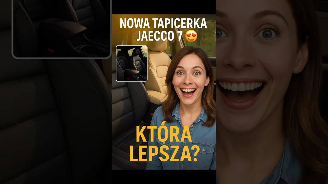 Nowa tapicerka JAECCO 7 😍 Kt&oacute;ra lepsza &ndash; jasna czy czarna?