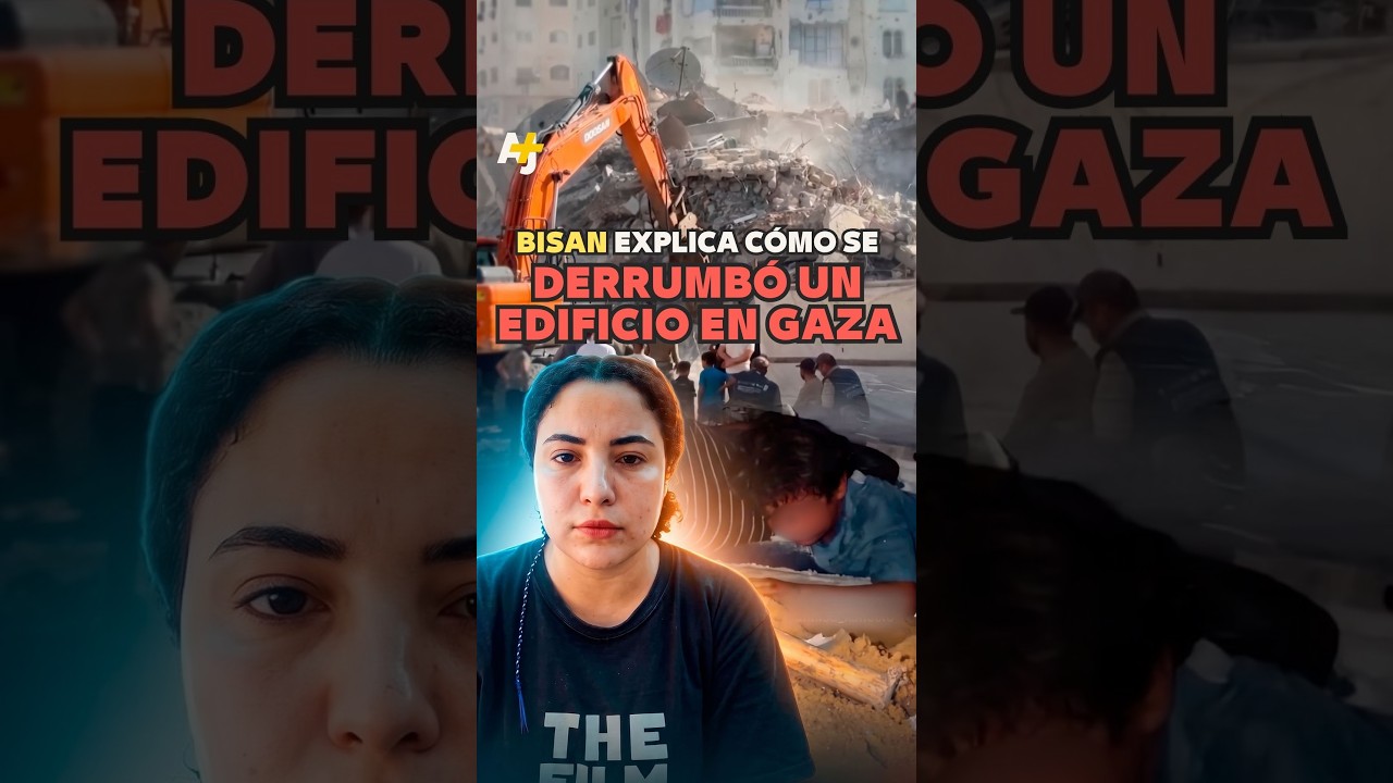 Bisan explica c&oacute;mo se derrumb&oacute; edificio en Gaza