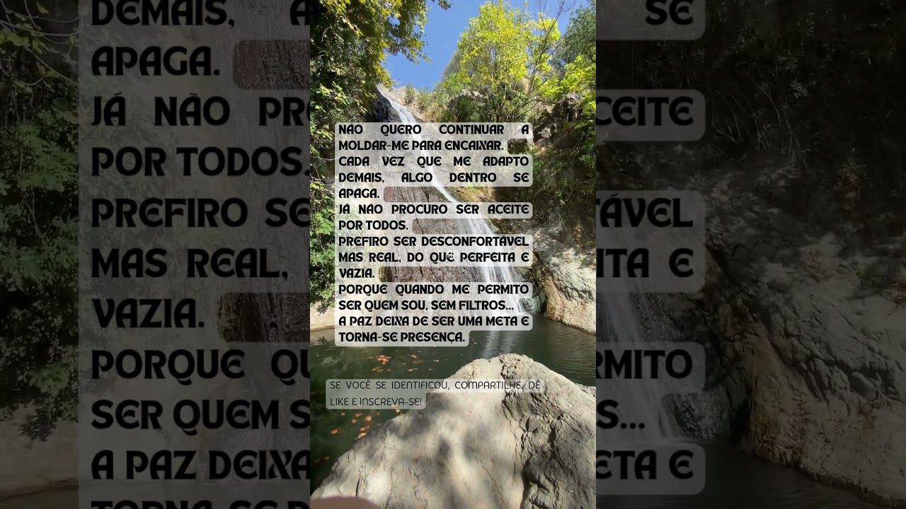 Eu Escolho Ser Real e Sem Filtros. ✌️