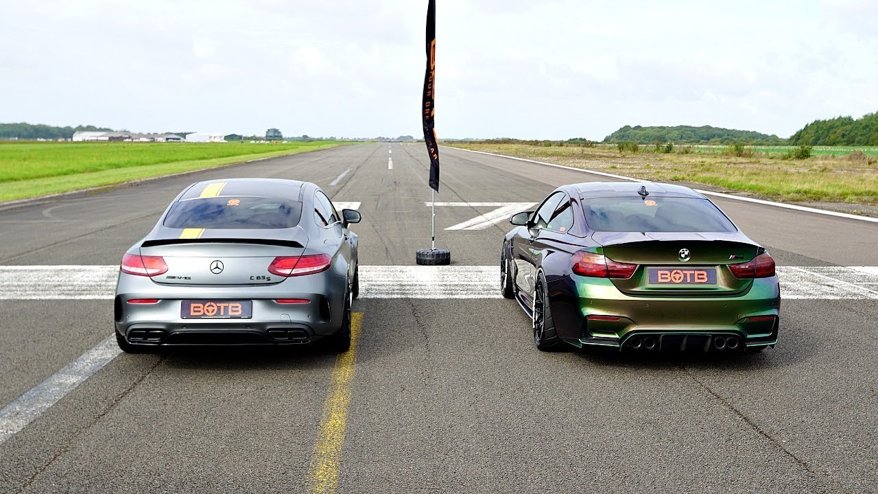 ДРЭГ-РЕЙС! MERCEDES-AMG C63S ПРОТИВ BMW M4!
