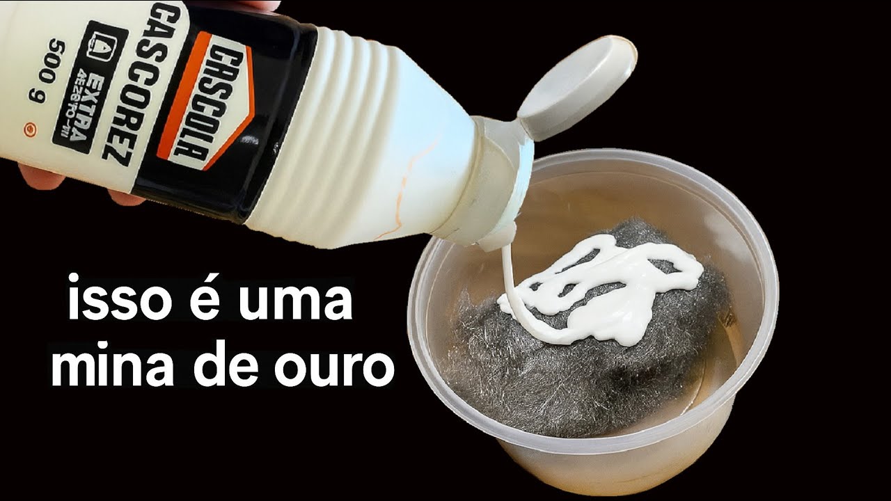 Misture cola com bombril e aprenda um segredo que vale milh&otilde;es de d&oacute;lares!