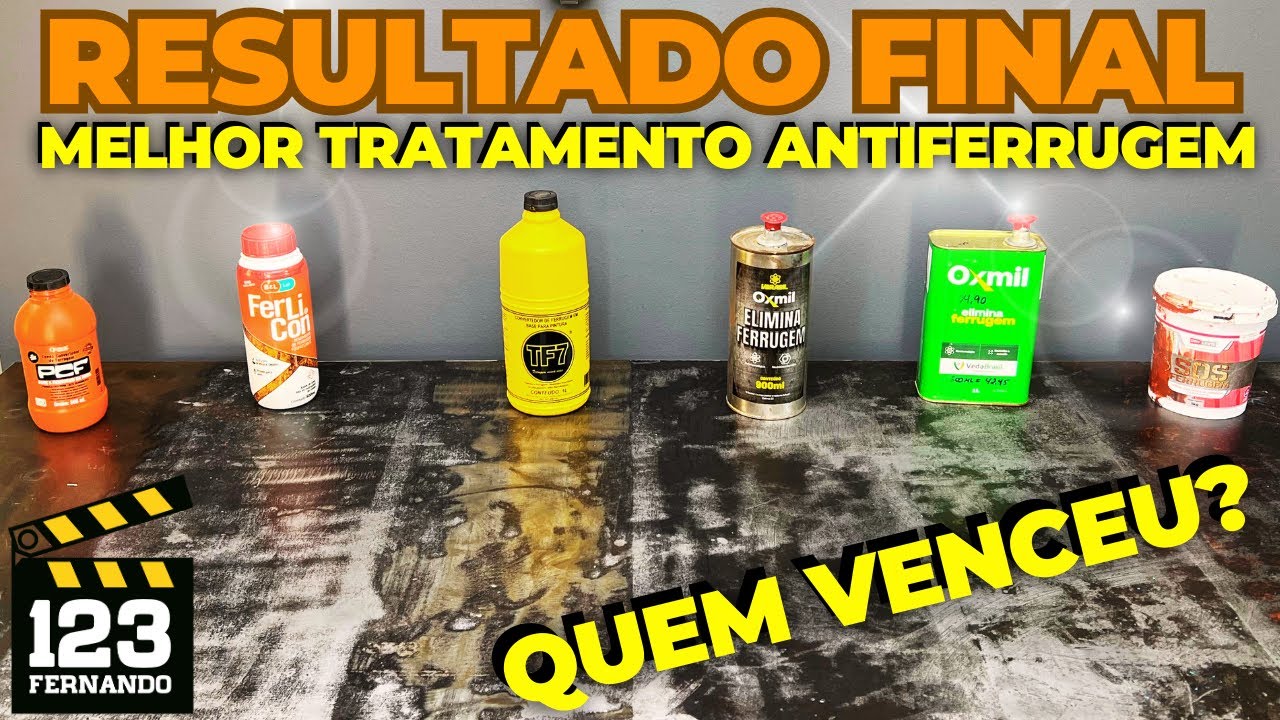 DESOXIDANTE REMOVEDOR E CONVERTEDOR DE FERRUGEM TF7, PCF, OXMIL, SOS FERRUGEN E FERLICON