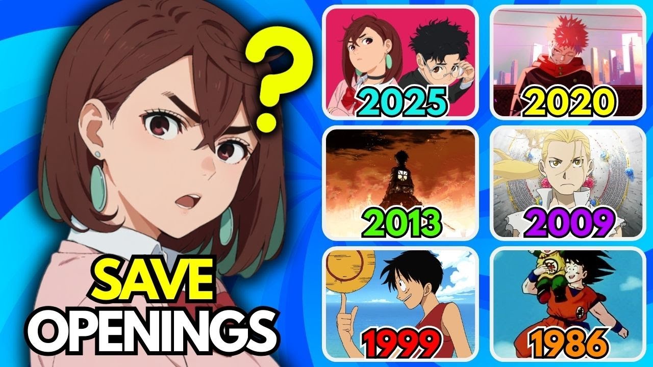 SAVE ONE ANIME OPENING From Every Year🔥[2025 - 1980] | Which Opening do you prefer?
