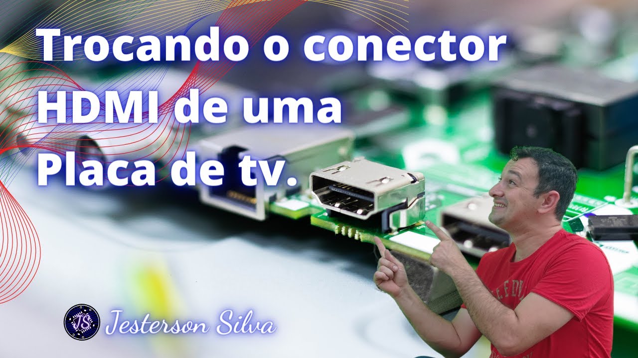 Como trocar o conector HDMI da TV.