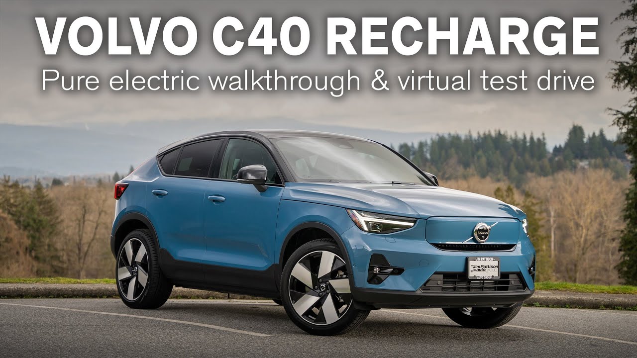 2022 Volvo C40 Recharge Pure Electric Walkaround and Virtual Test Drive