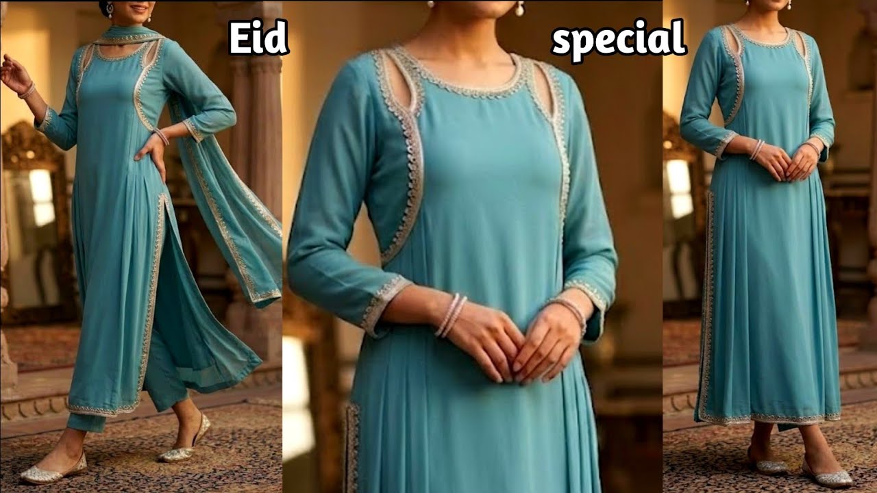 Eid Special Most Viral Hania Amir Inspired Outfit Cutting and Stitching/trending Pakistani kurti