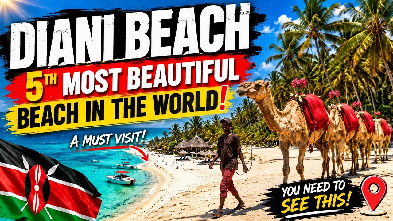 🇰🇪Diani beach is the 5th most beautiful beach in the world #beach #travel #holiday