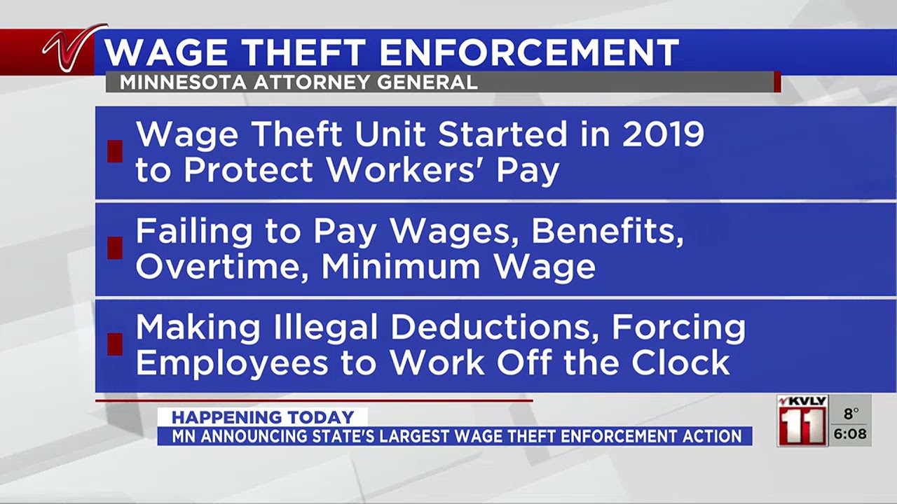 Minnesota Attorney General to announce major wage theft enforcement action