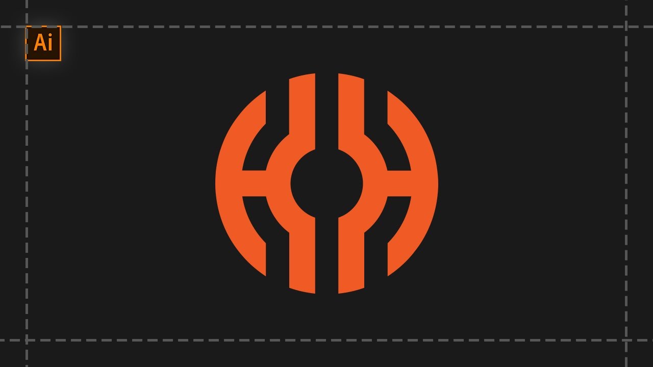 How to Make Creative H Lettermark logo in Illustrator | #logodesignprocess | @Logo & Marks