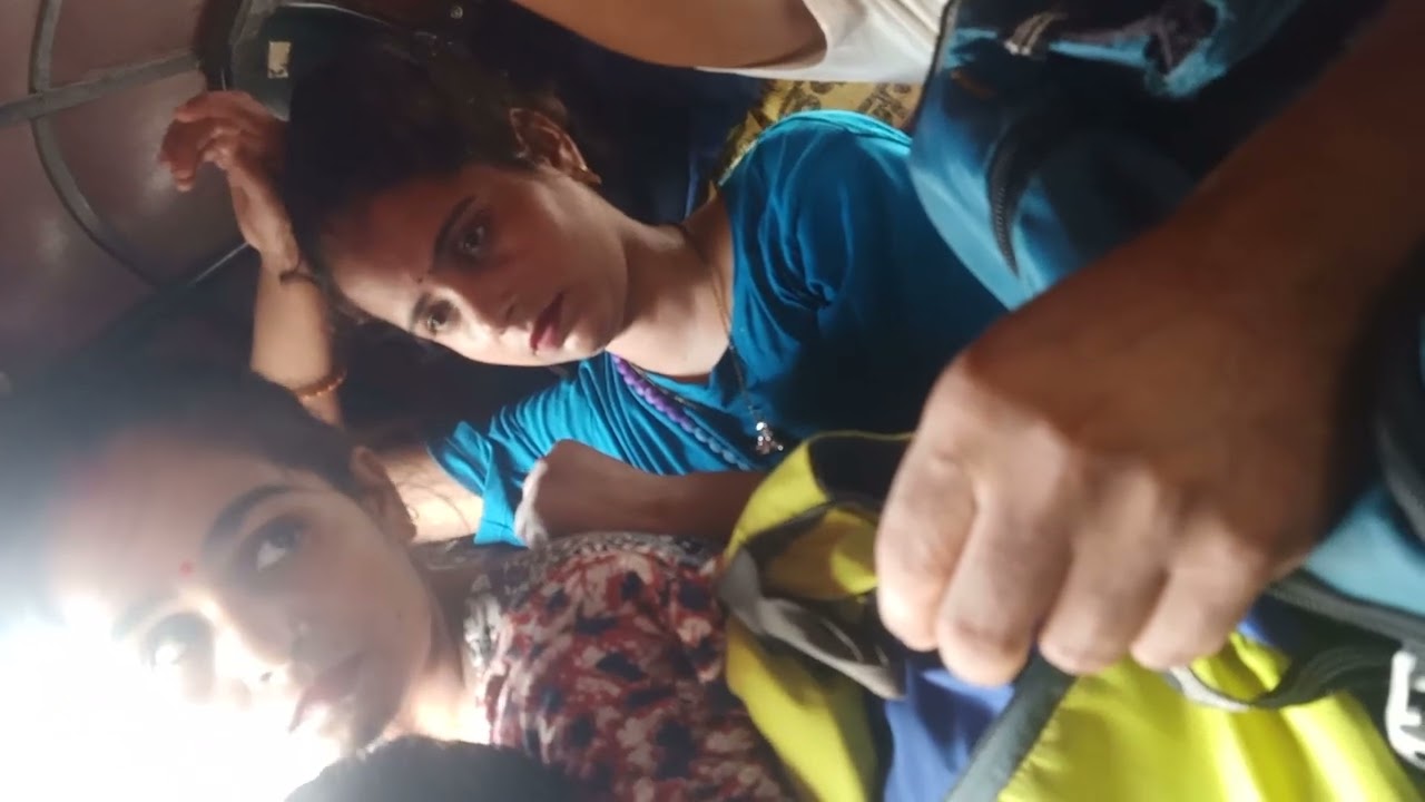 Indian Sisters travel local vehicle#train #travel #viral