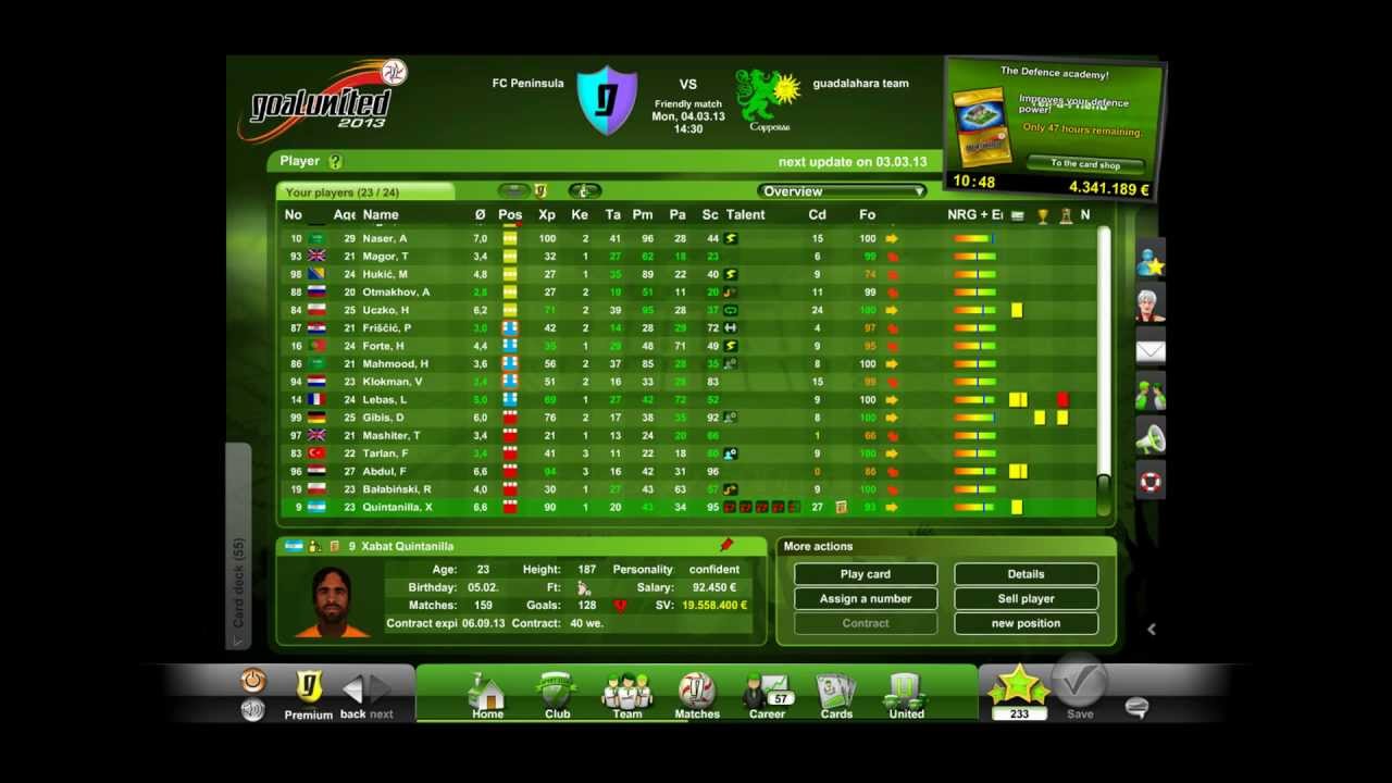 Best team on Goalunited