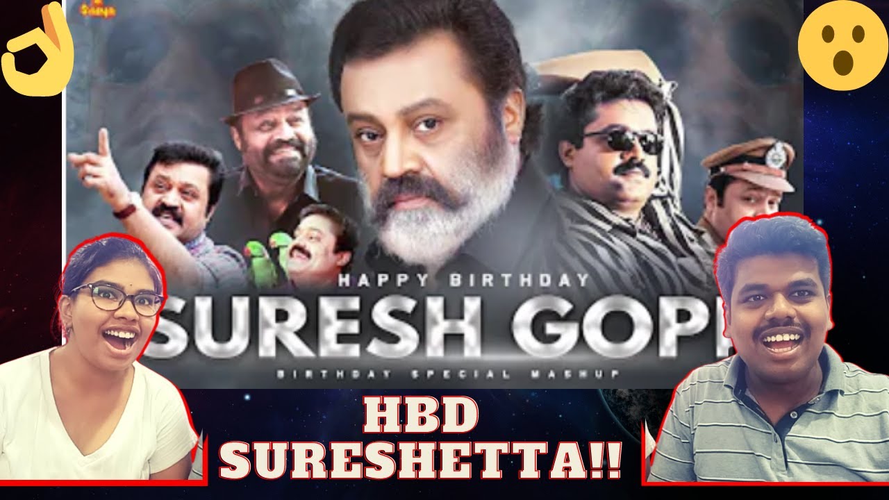 Suresh Gopi Birthday Special Mashup 2021 Reaction | Saina | crazyydumplings