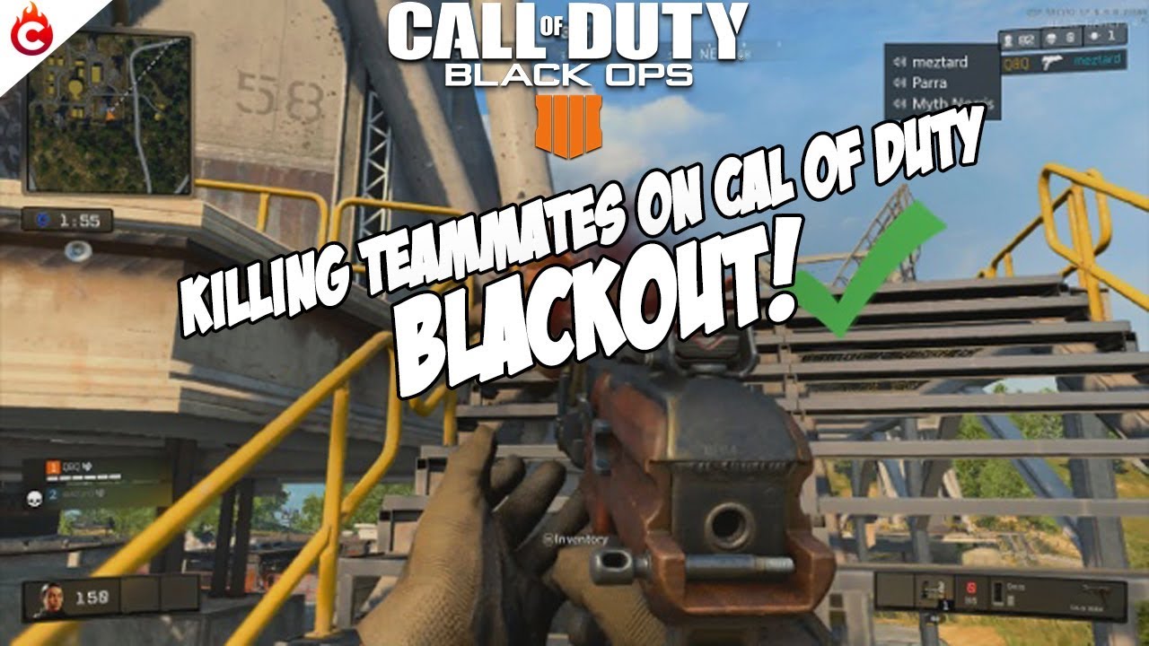 KILLING TEAMMATES ON BLACKOUT! TROLLING ON NEW CALL OF DUTY BATTLE ROYALE! (HILARIOUS REACTIONS!)