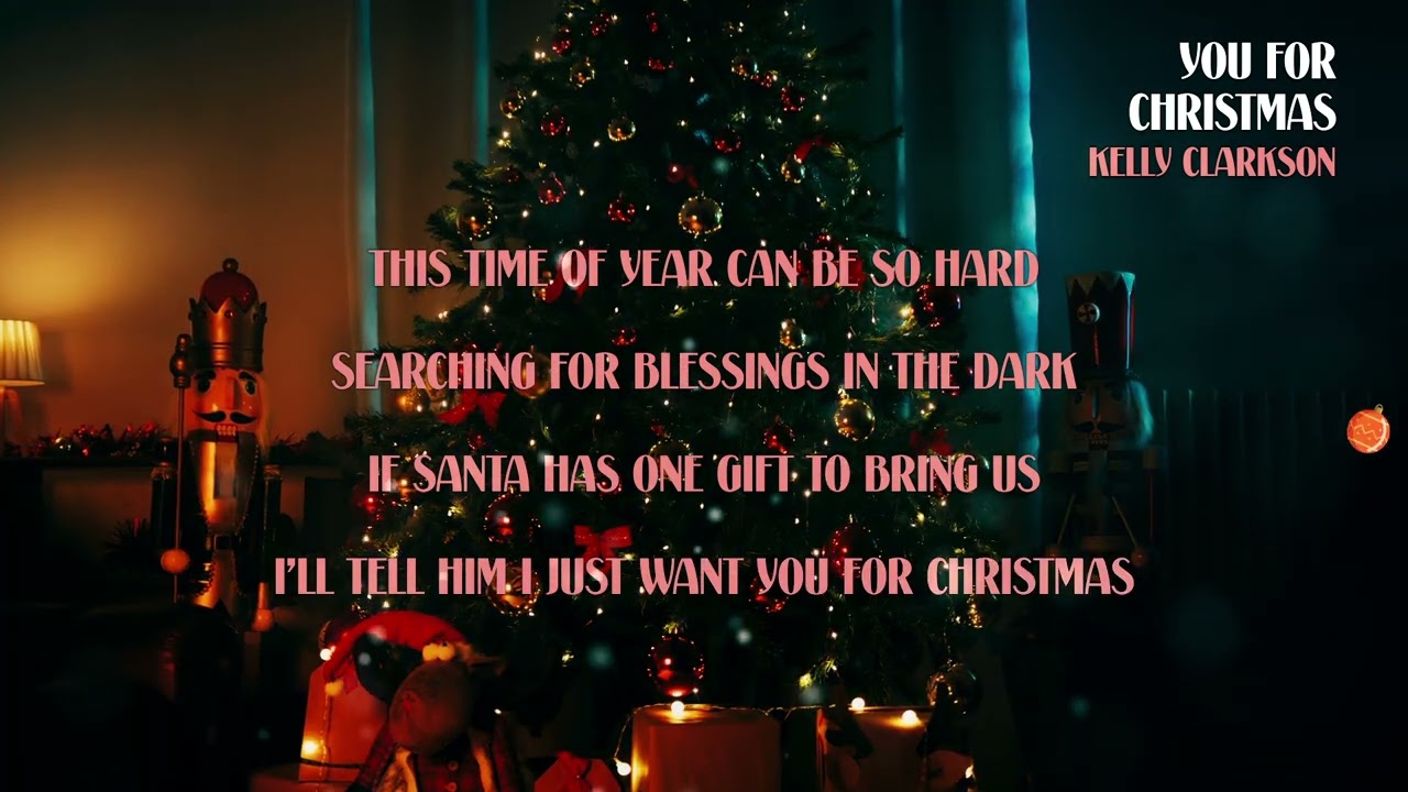 Kelly Clarkson - You For Christmas (Karaoke Video)