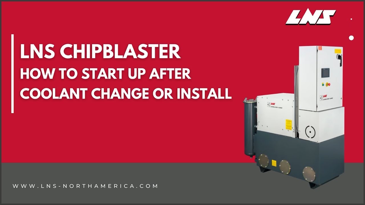 LNS Chipblaster High-Pressure Coolant System - Change Coolant