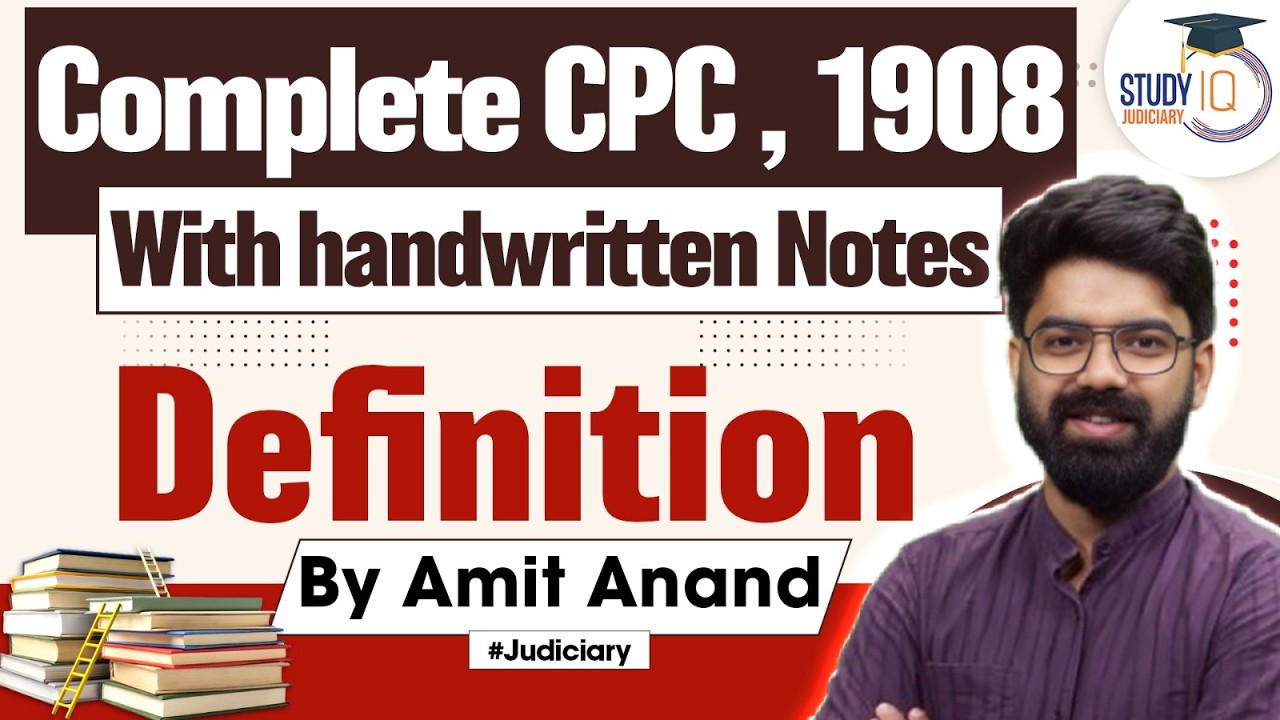 Complete CPC 1908 | With handwritten Notes | Definition By Amit Sir