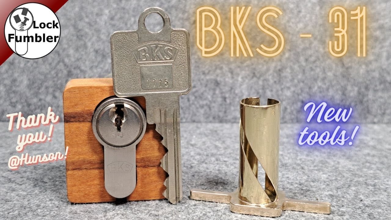 Shiny new tools used after picking this BKS 31 door lock [270]