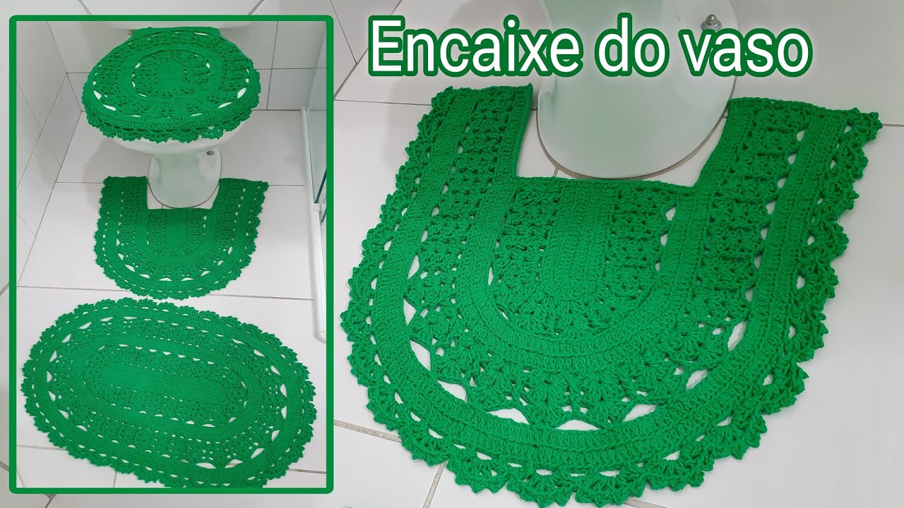Jogo de banheiro de crochê fácil