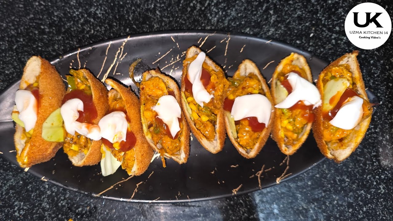 Chicken Bread Pocket😋 | Ramzan Iftar | Recipe | Made By | @uzmakitchen14 👩‍🍳