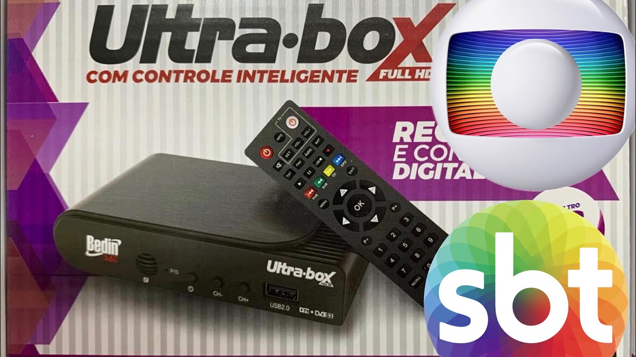 Globo e SBT No Receptor Ultrabox Bedinsat ,