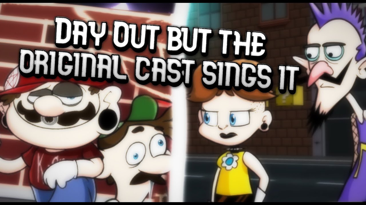【FNF】- Day Out | but Daisy and Waluigi sing it too